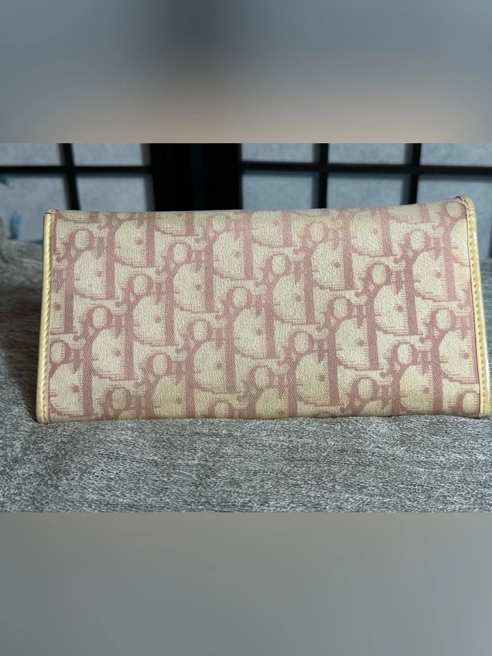 Christian Dior Trotter Long Logo Wallet - Pink